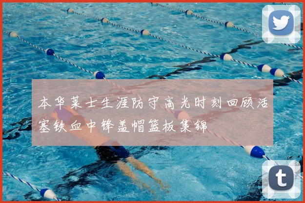 本华莱士生涯防守高光时刻回顾活塞铁血中锋盖帽篮板集锦